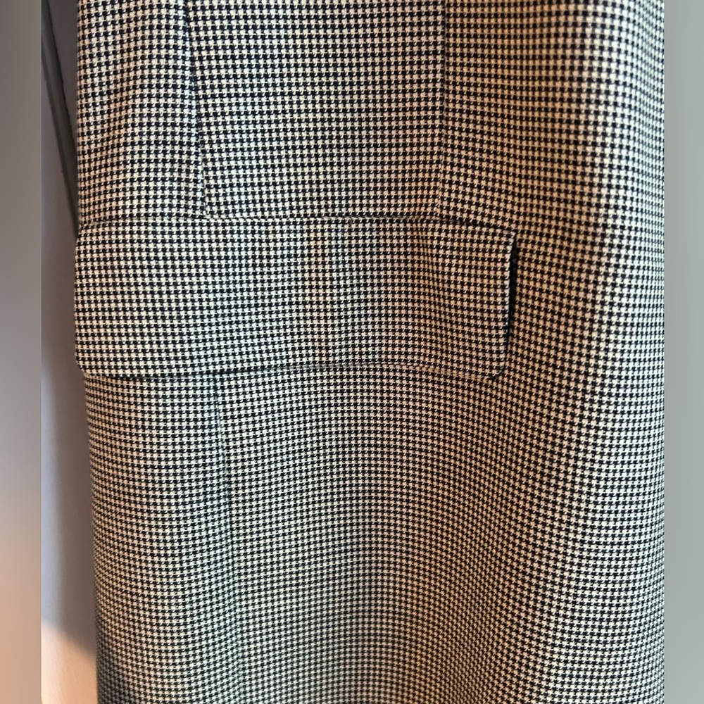 Big and Tall Hart Schaffner Marx tan/beige and black Checkered Blazer - Picture 5 of 8